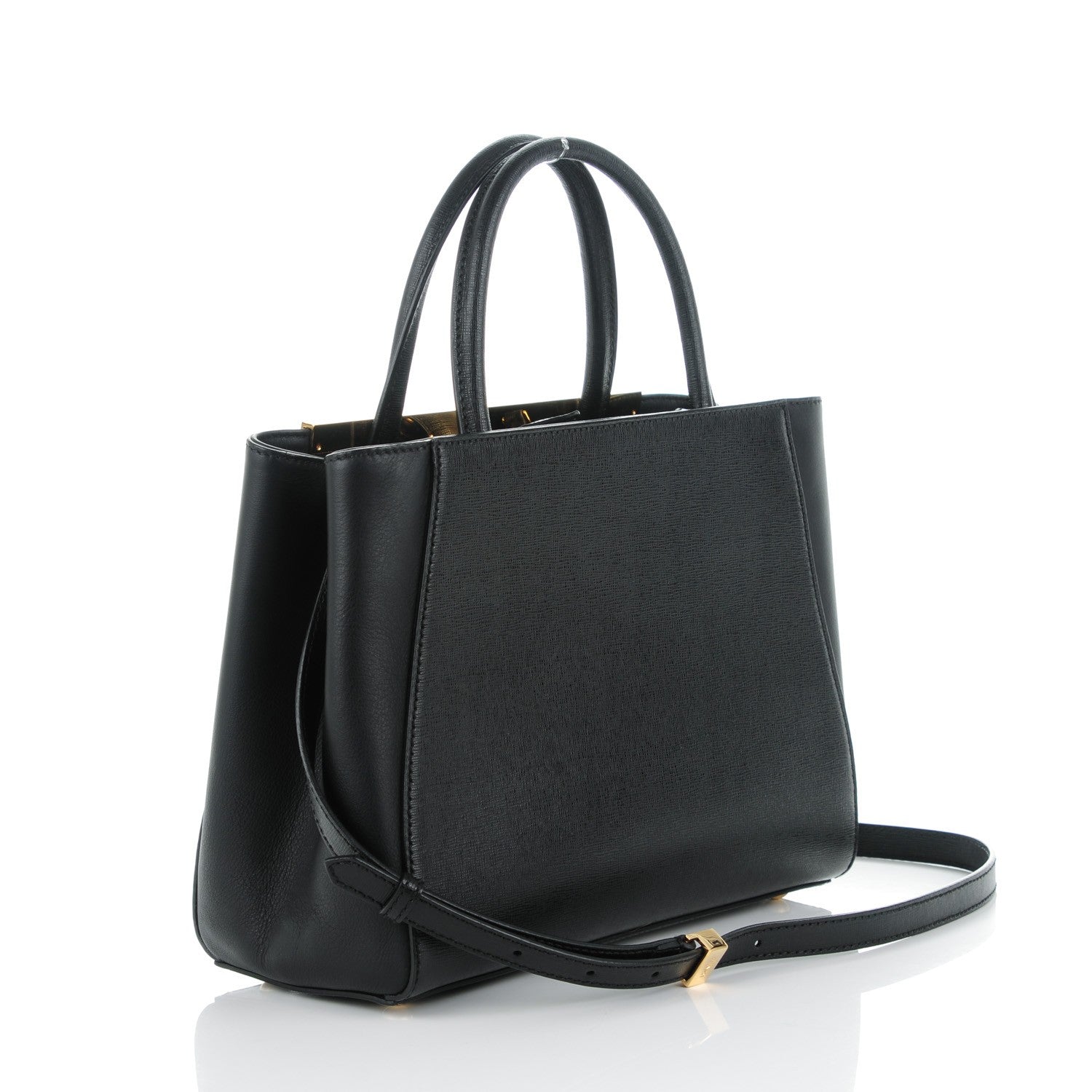 Fendi Vitello Elite Petite 2Jours Tote Black 3 of 7