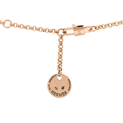 Hermes 18K Rose Gold PM Kelly Clochette Necklace 5 of 6