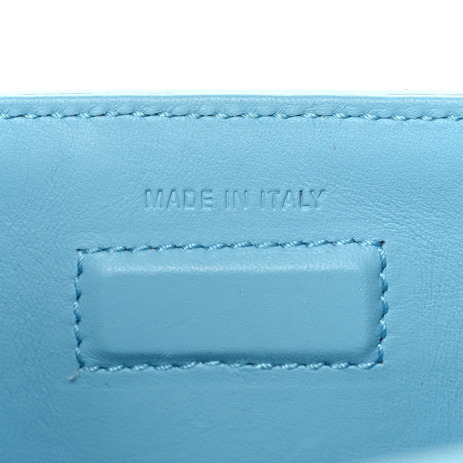 Christian Dior Grained Calfskin Mini Diorever Flap Sky Blue 6 of 11
