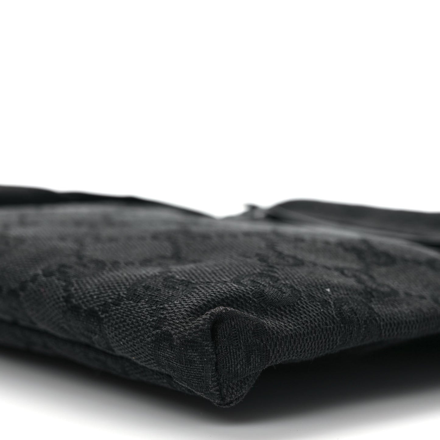 GG Monogram Double Pocket Belt Bag Black