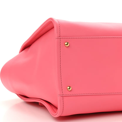 Chanel Calfskin Medium Deauville Tote Coral Pink 10 of 11