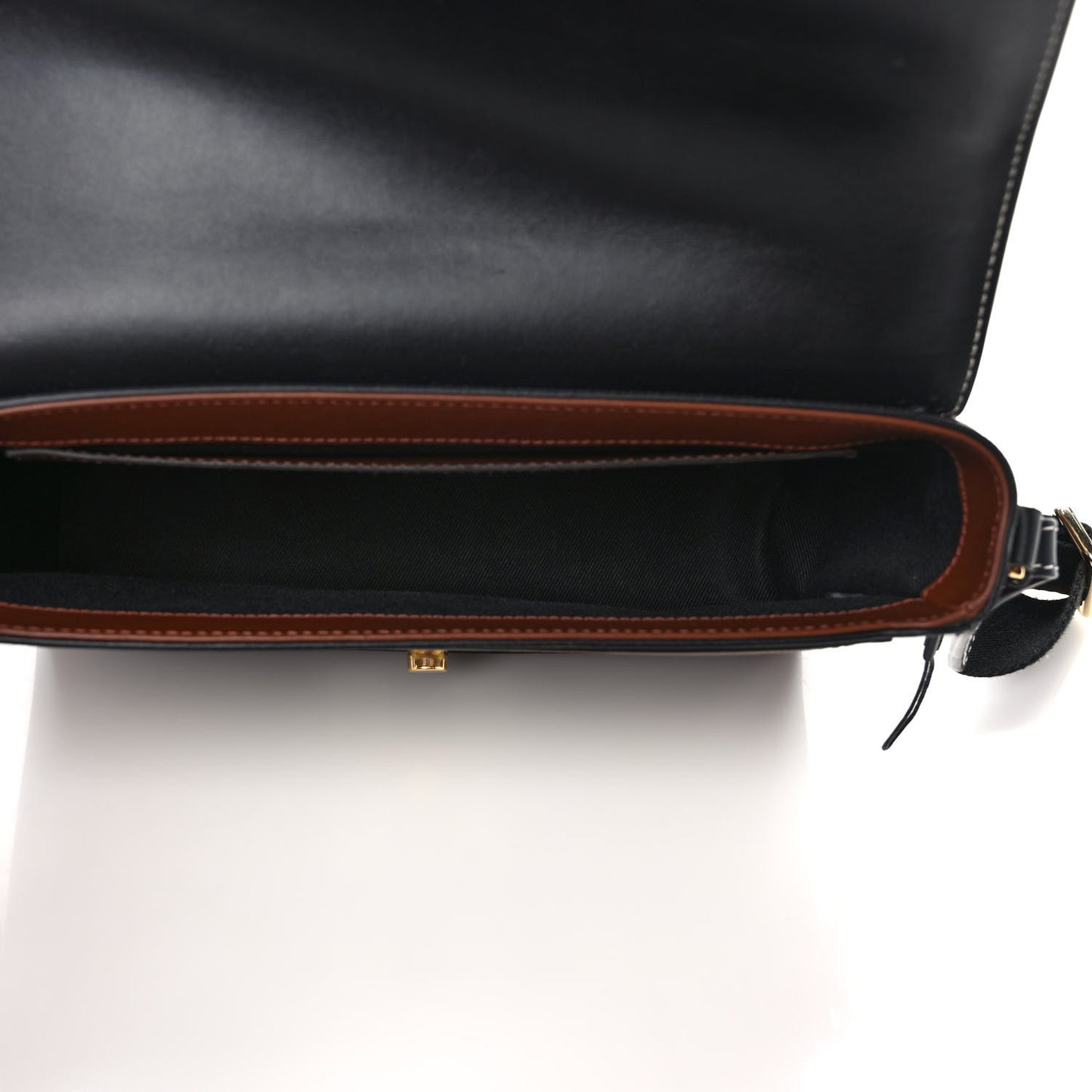 Calfskin Giant Check E-Canvas Note Crossbody Bag Dark Birch Brown