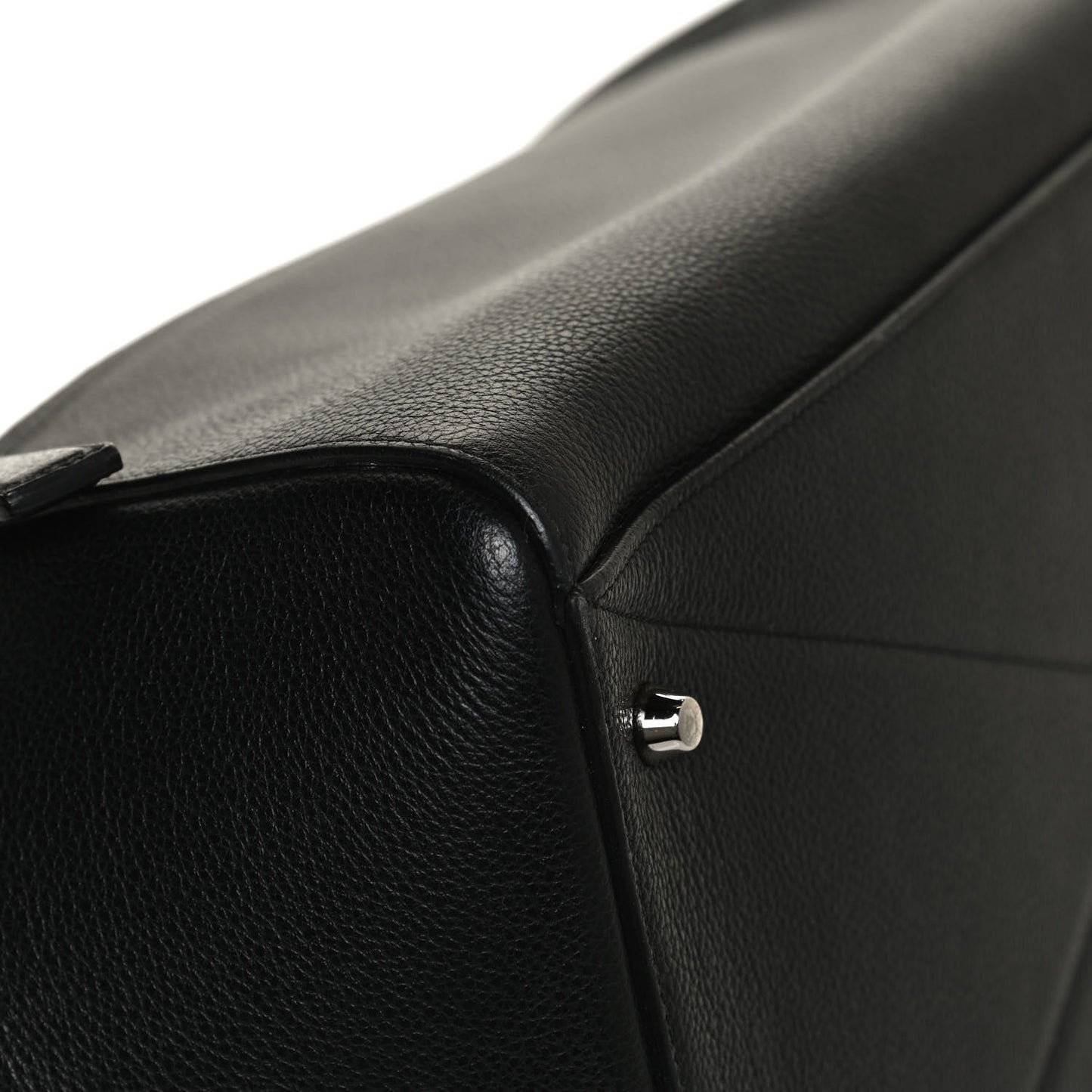 Textured Calfskin Medium Incognito Satchel Black