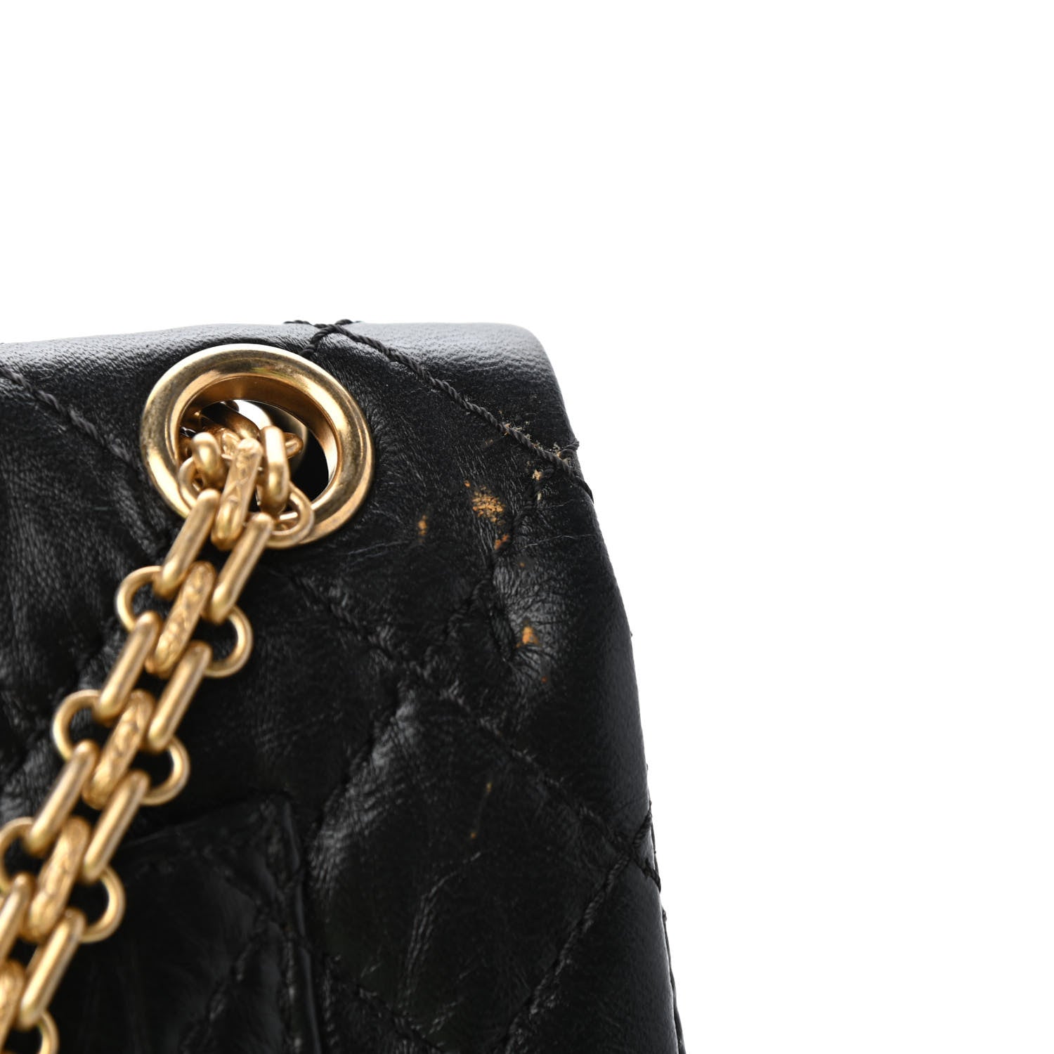 Chanel Aged Calfskin Quilted 2.55 Reissue Mini Flap Black 10 of 12