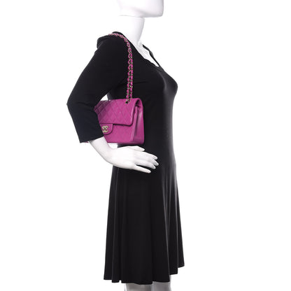 Chanel Lambskin Quilted Small Double Flap Purple 3 of 11