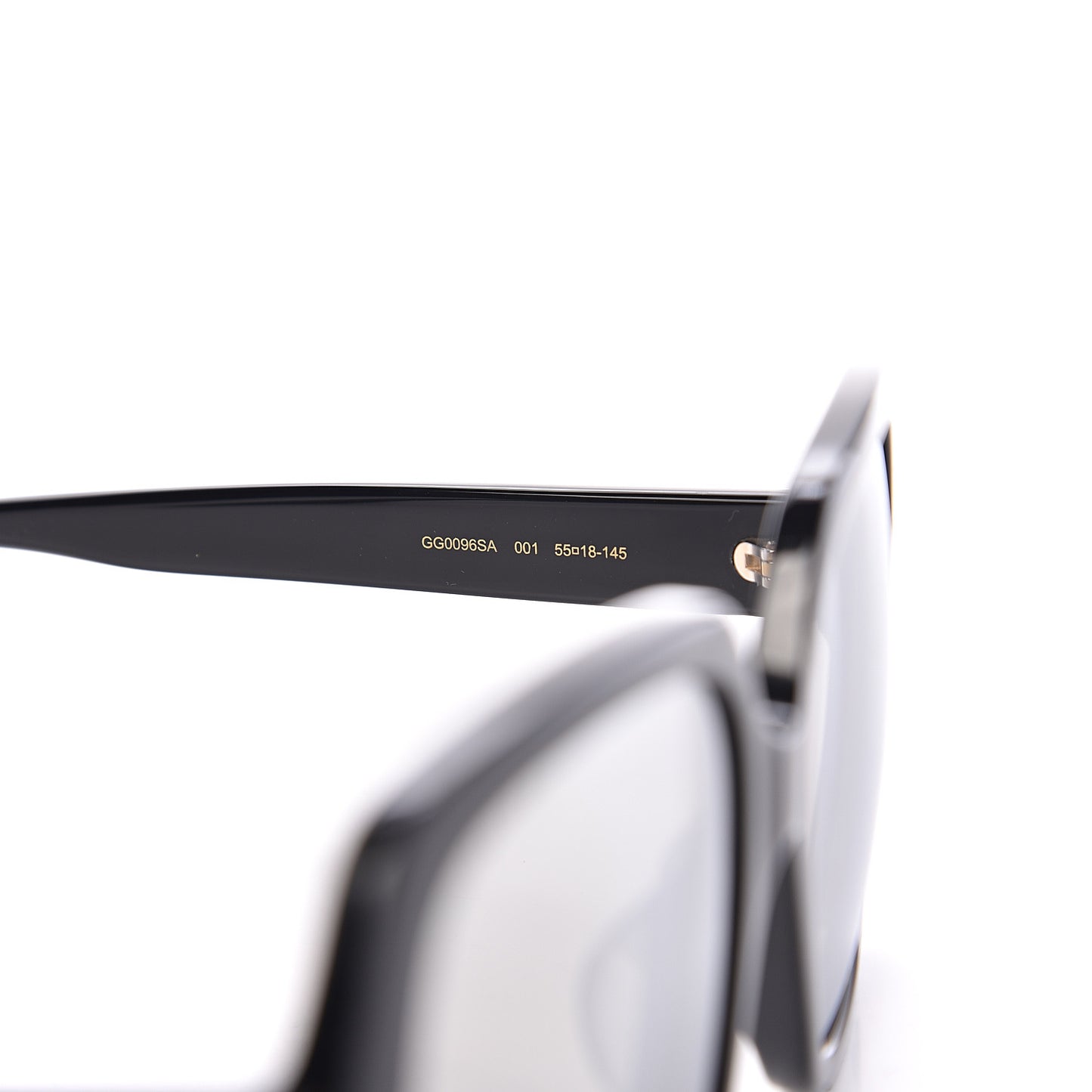 Acetate Square Frame GG0096S Sunglasses Black