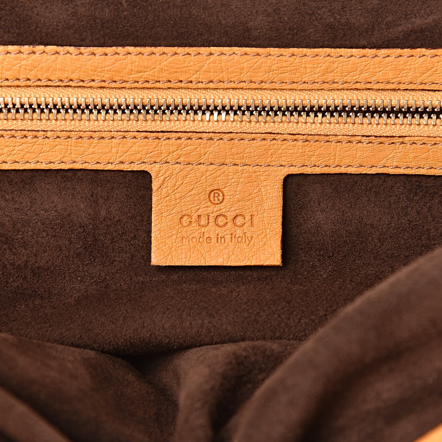 Gucci Ostrich Bamboo Bullet Bag Tan 6 of 13