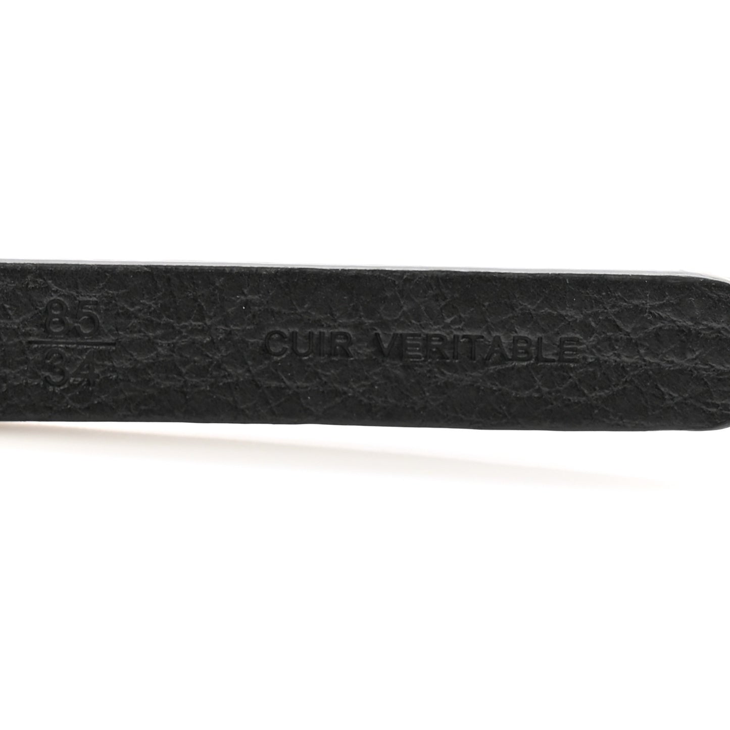 Calfskin Metal CC Chain Belt 85 34 Black