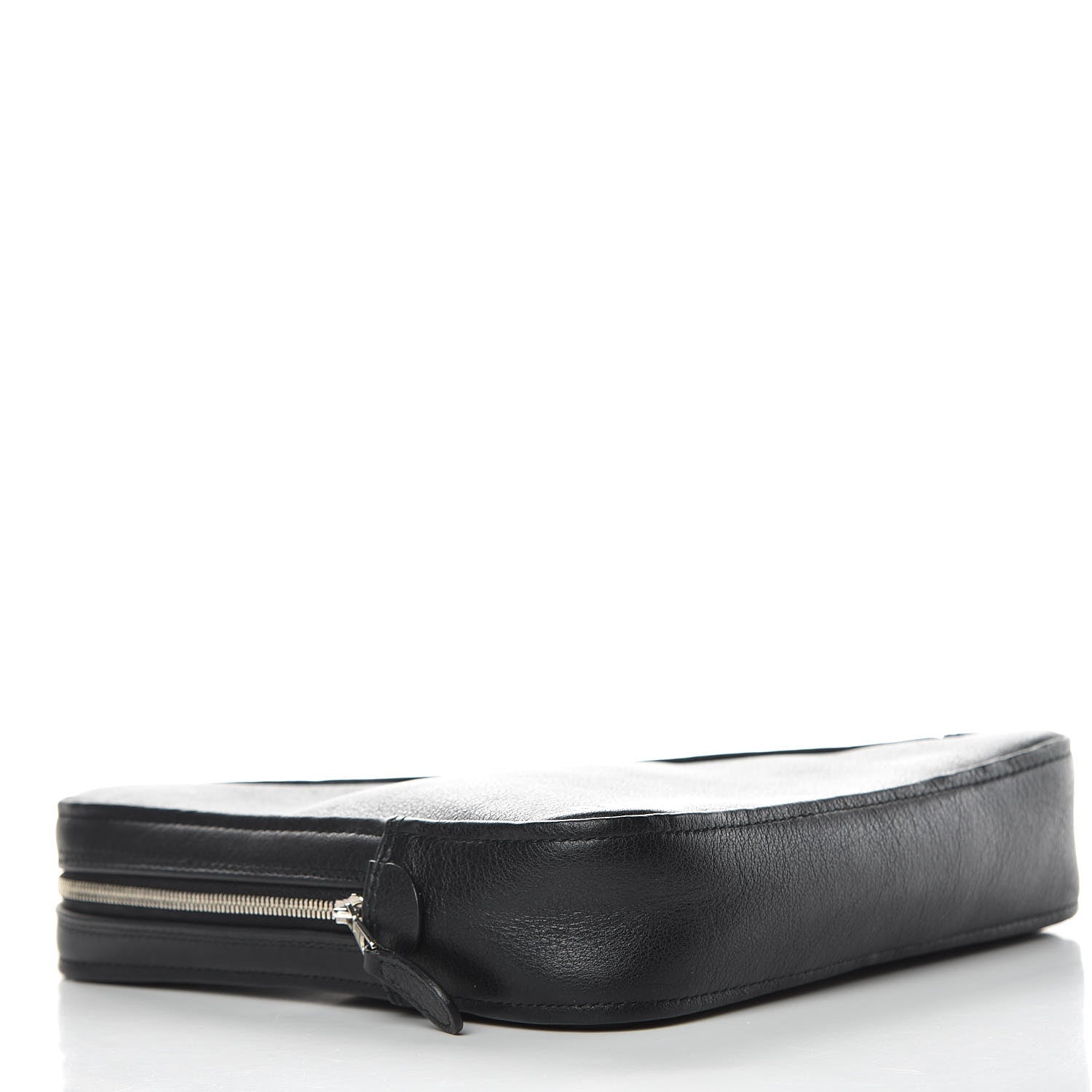 Balenciaga Calfskin M Triangle Pouch Black 4 of 7