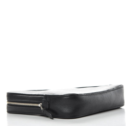 Balenciaga Calfskin M Triangle Pouch Black 4 of 7