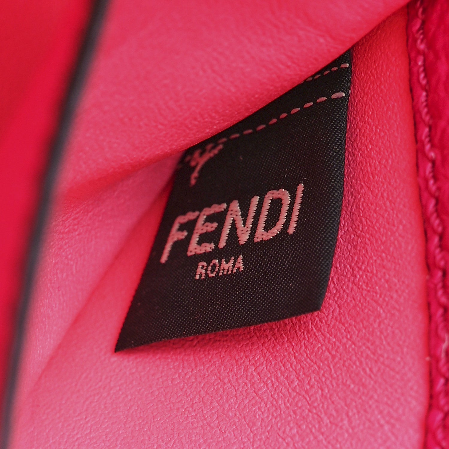 Fendi Cuoio Romano Selleria Baguette Fuxia 7 of 12