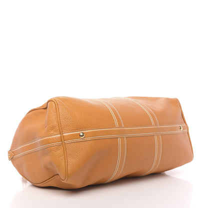 Louis Vuitton Tobago Calfskin Keepall 50 Yellow 3 of 9
