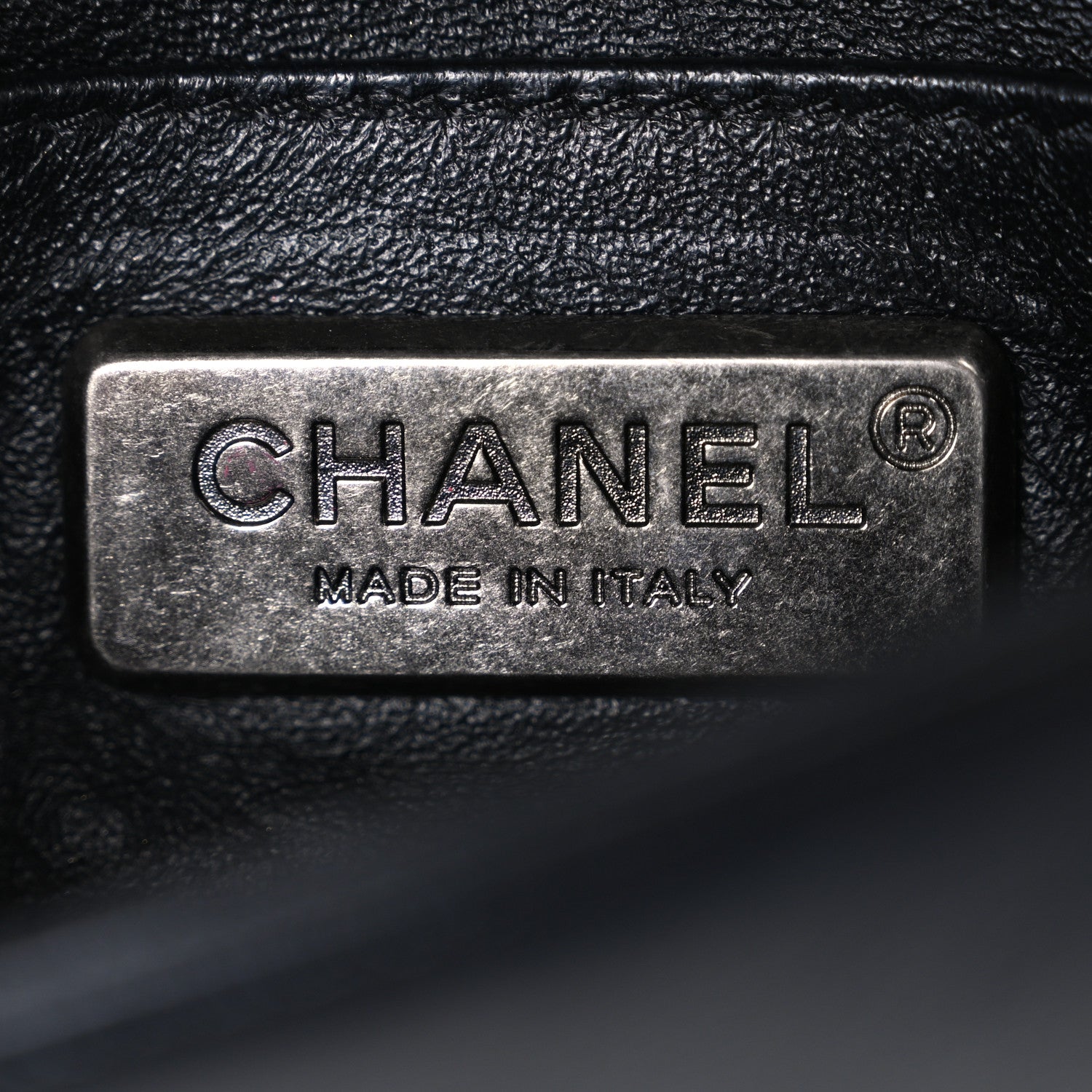 Chanel Galuchat Stingray Mini Boy Flap Black Silver 6 of 10