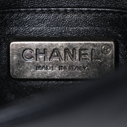 Chanel Galuchat Stingray Mini Boy Flap Black Silver 6 of 10