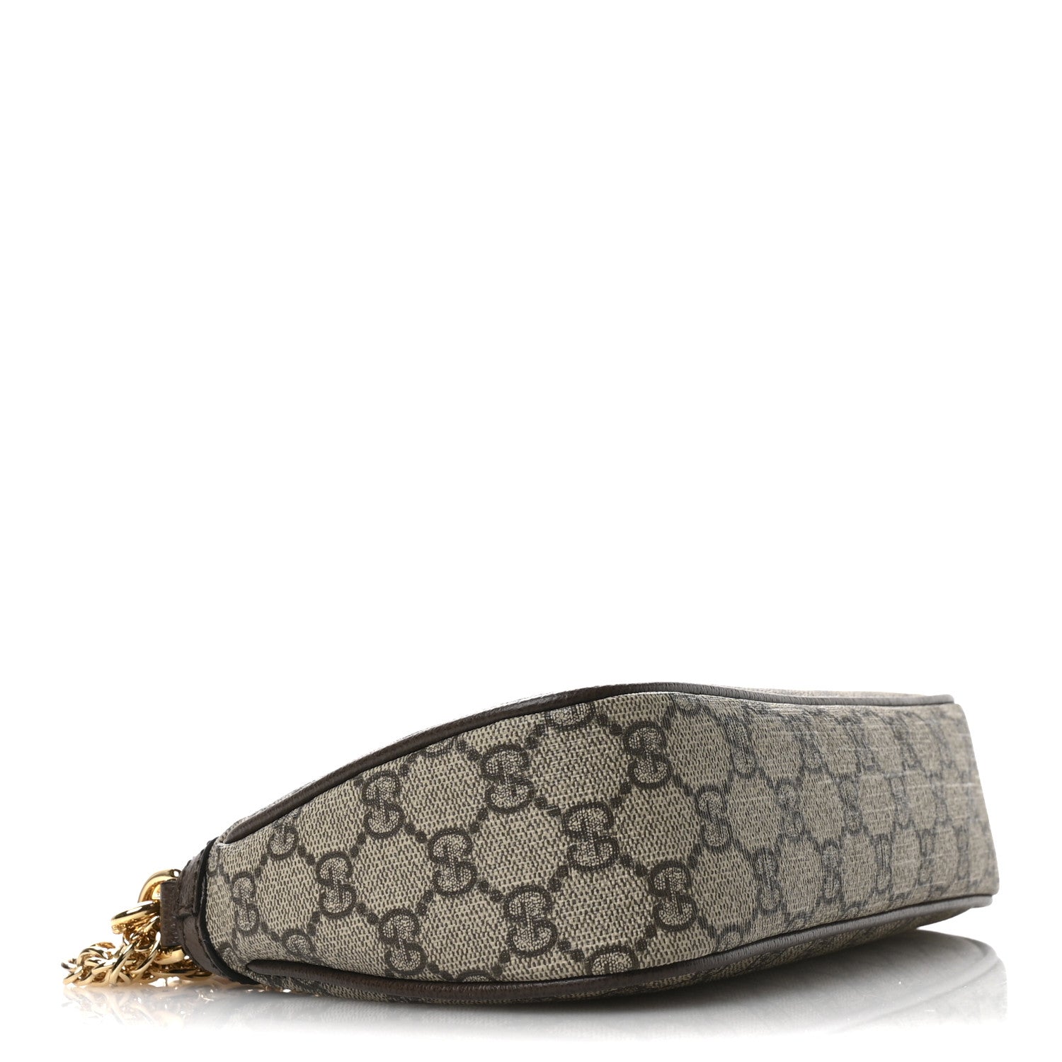 Gucci GG Supreme Monogram Textured Dollar Calfskin Web Small Ophidia GG Handbag Beige Ebony New Acero 4 of 12