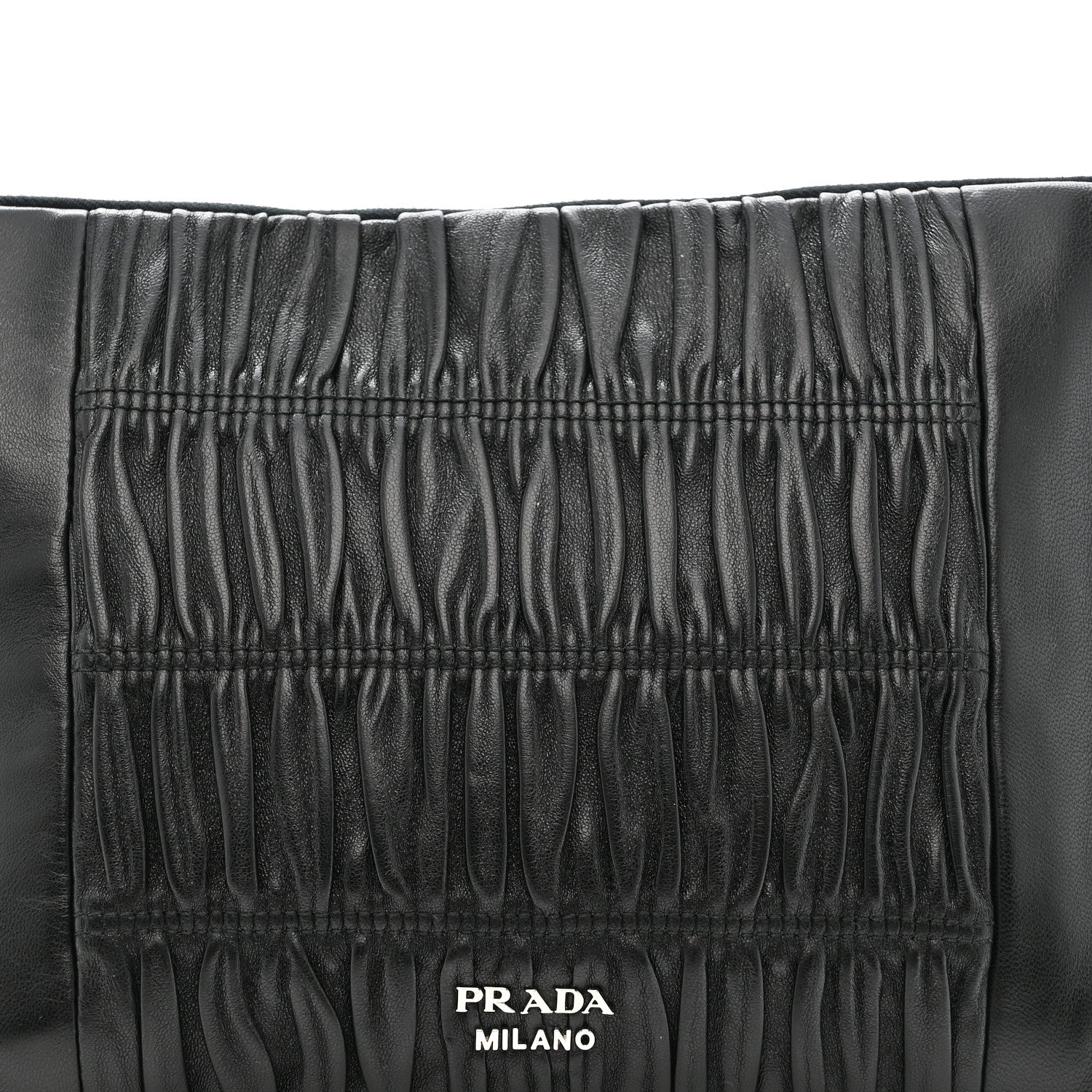 Prada Nappa Gaufre Clutch Nero Black 8 of 10