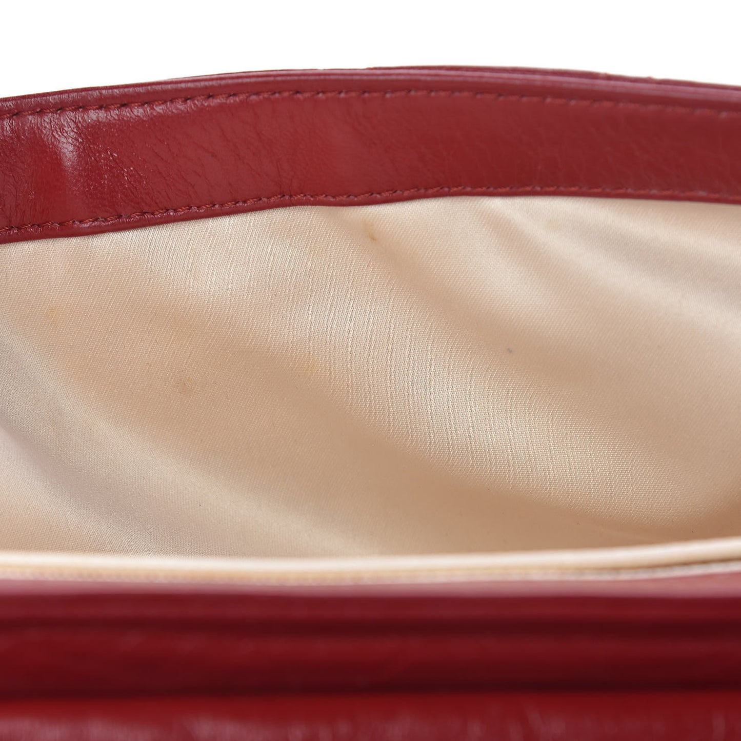 Lambskin Quilted East West Flap Red
