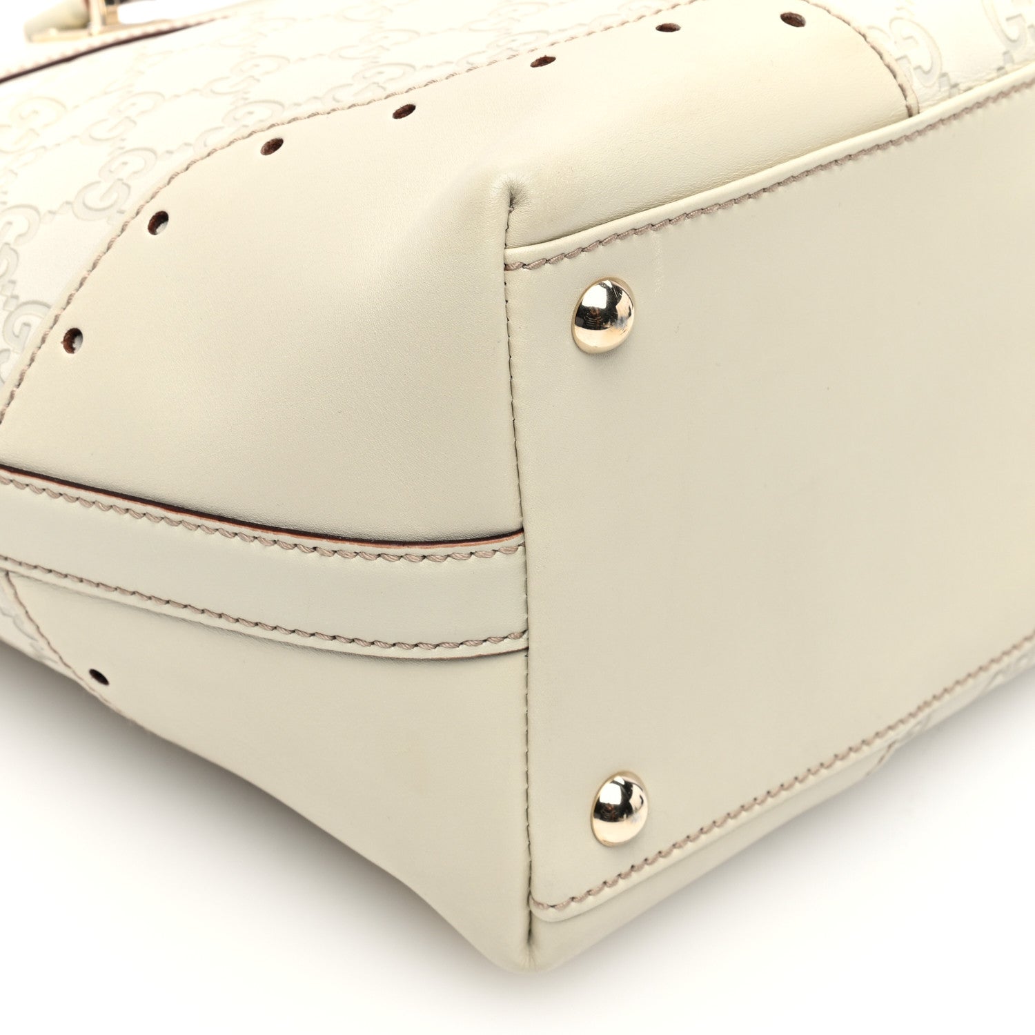 Gucci Guccissima Large Punch Tote Ivory 9 of 10