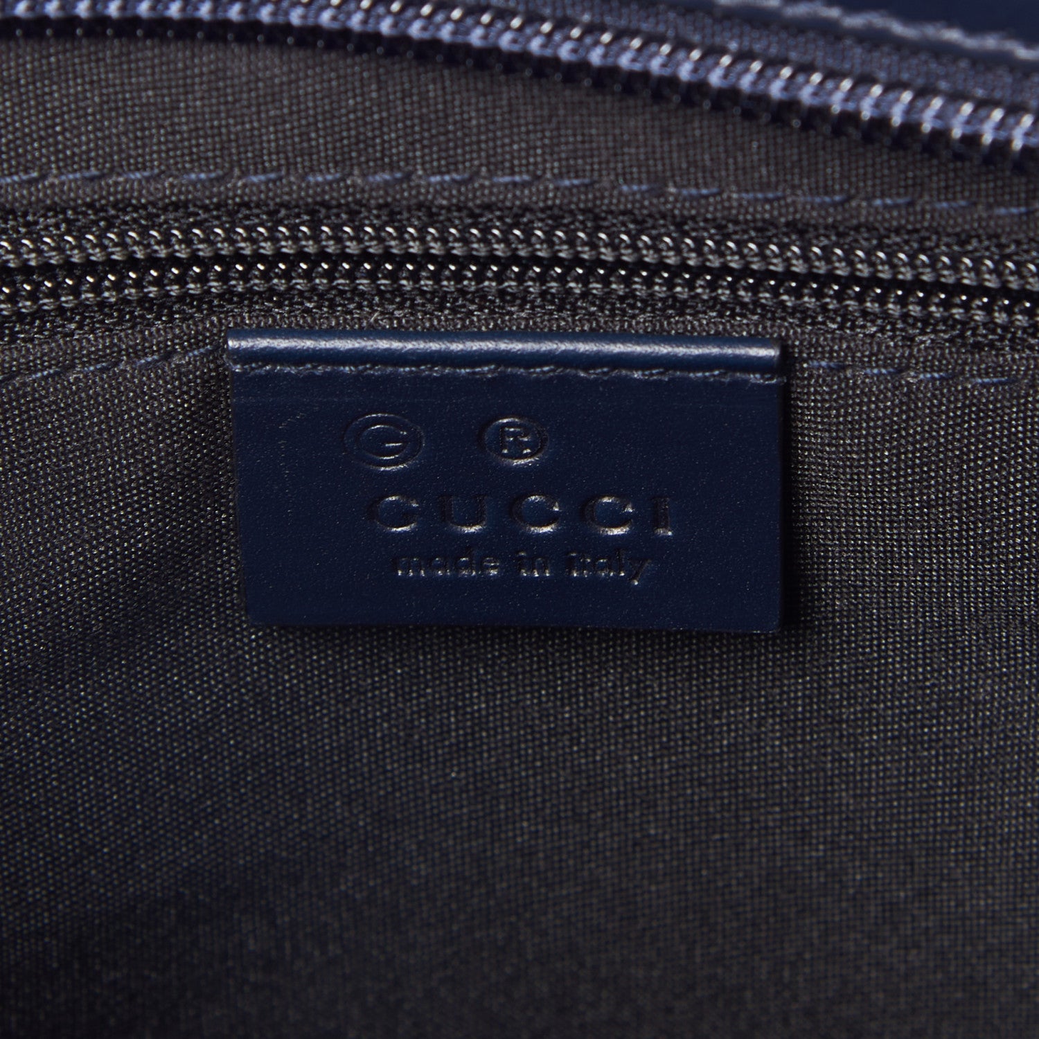 Gucci GG Supreme Monogram Web Flat Messenger Bag Navy 8 of 9