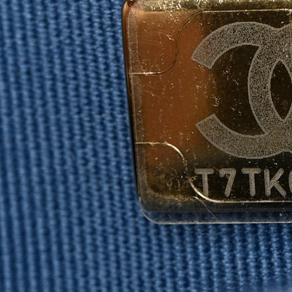 Chanel Denim Quilted Chanel 19 Wallet On Chain WOC Blue 8 of 10