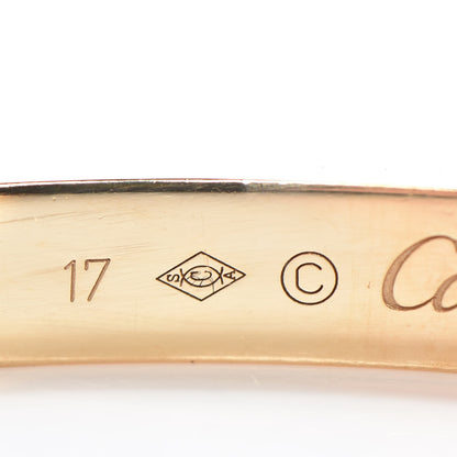 Cartier 18K Yellow Gold LOVE Cuff Bracelet 17 4 of 8