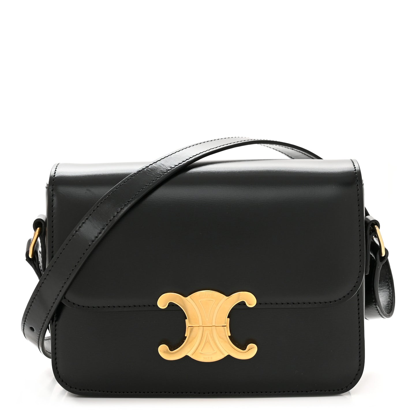 Shiny Calfskin Teen Triomphe Black
