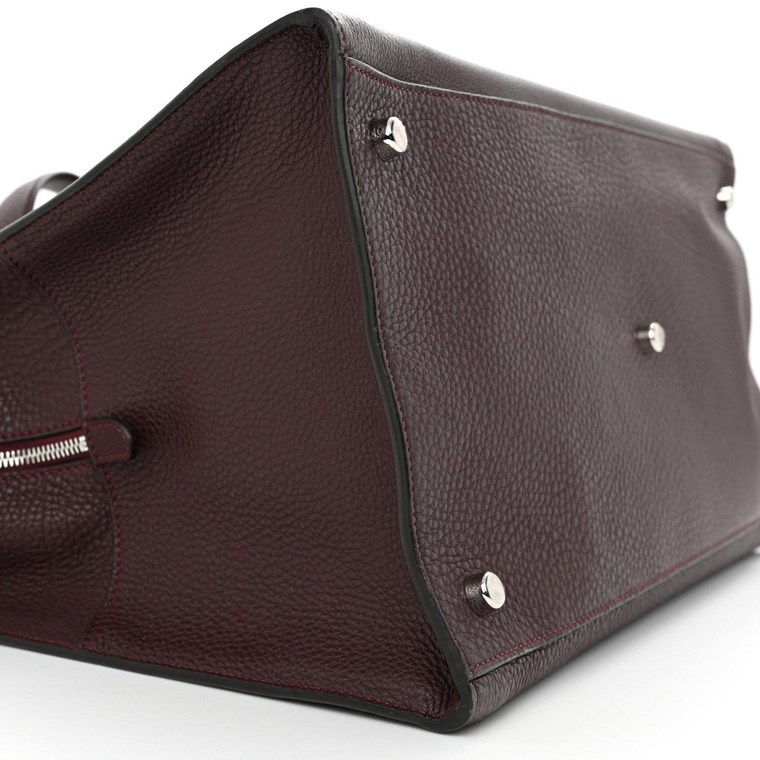 Fendi Cuoio Romano Peekaboo I SEE U Forty8 Satchel Granata 9 of 11