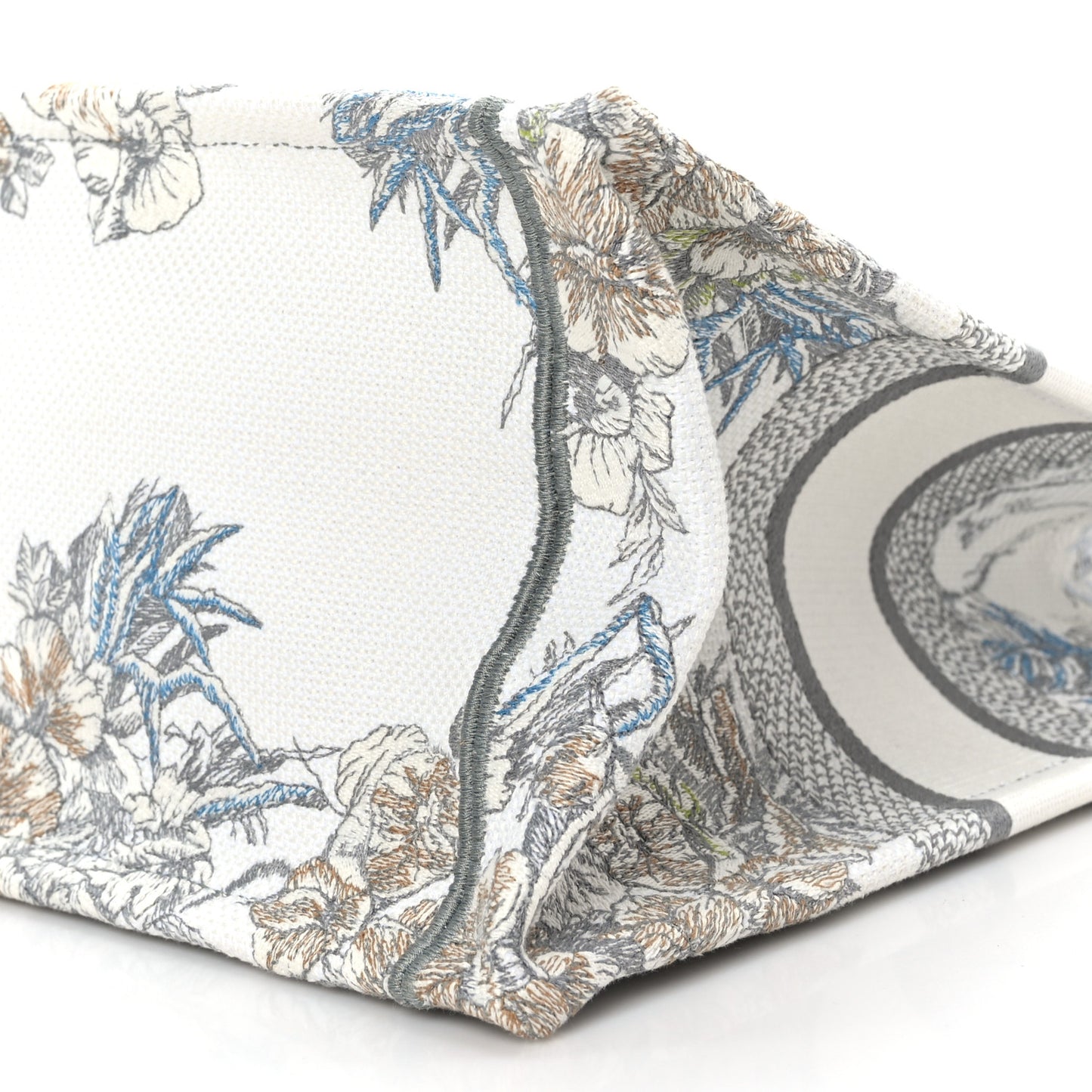 Canvas Embroidered Medium Rêve d'Infini Book Tote Multicolor