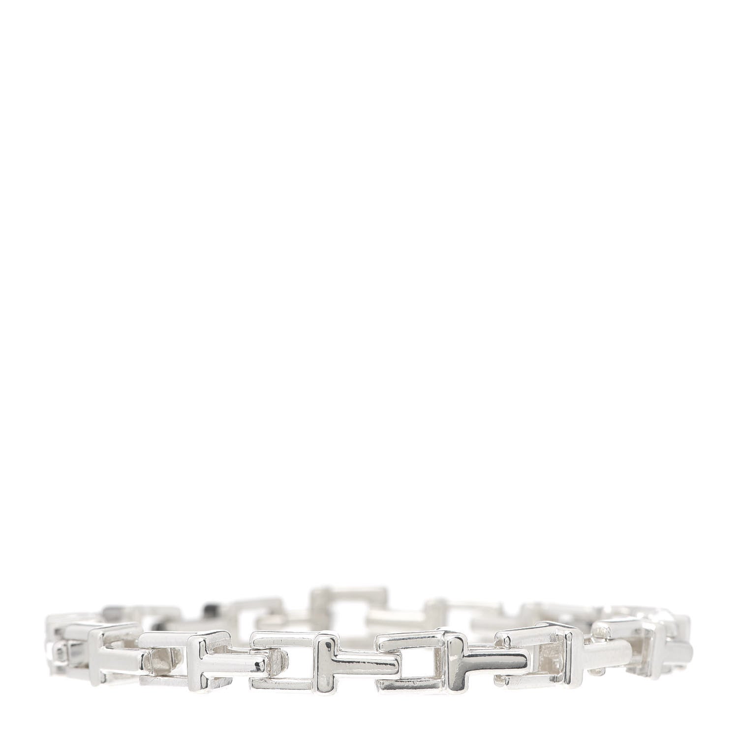 Tiffany Sterling Silver T Chain Bracelet 1 of 7