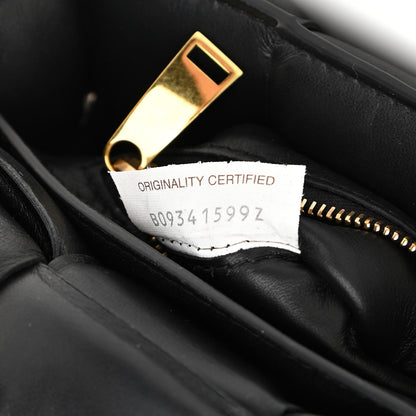Bottega Veneta Lambskin Maxi Intreccio Padded Chain Cassette Crossbody Bag Black 7 of 13