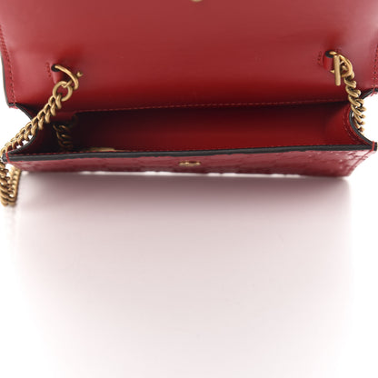 Gucci Guccissima Mini Cherry Chain Bag Hibiscus Red 5 of 9