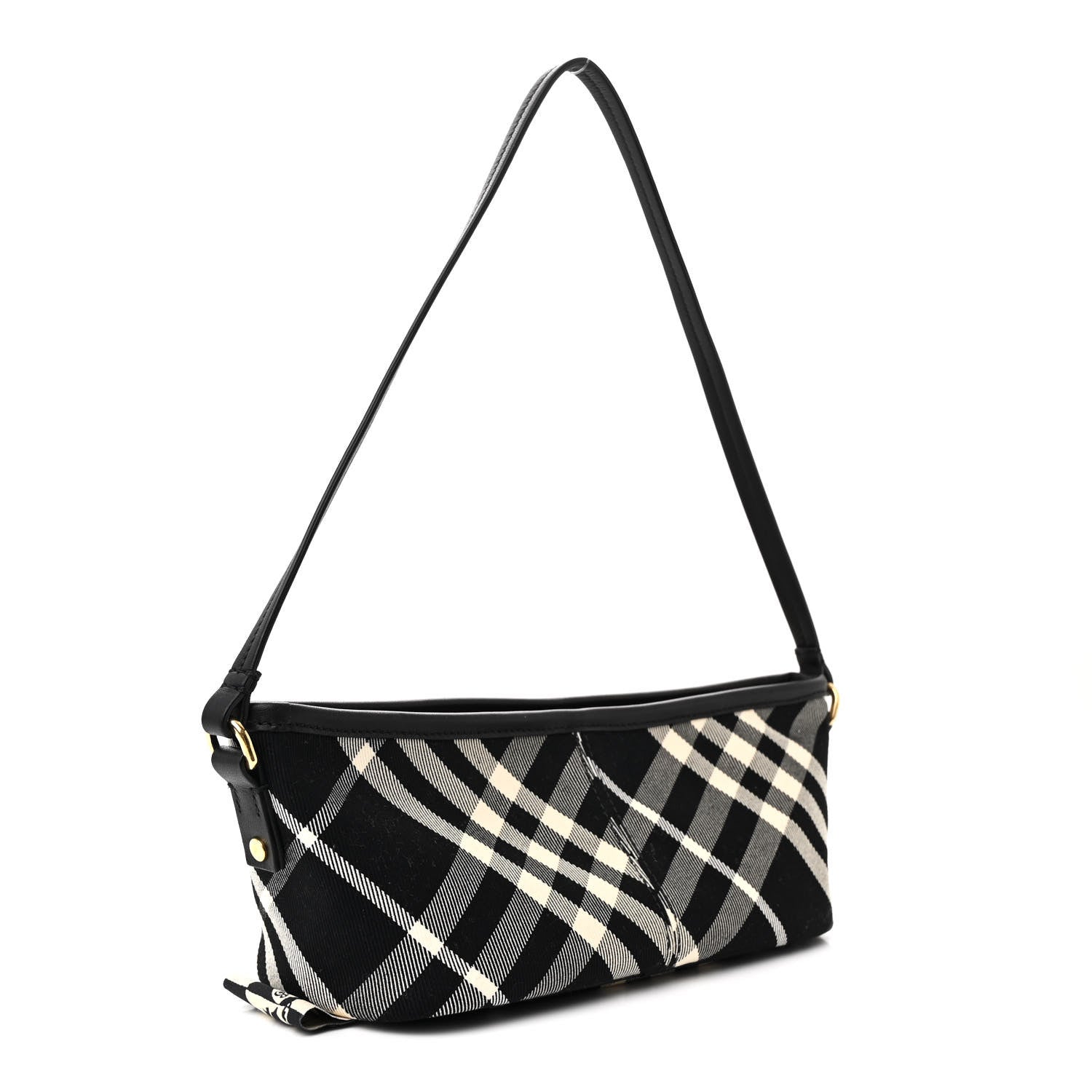 Burberry Essential Check Simple Baguette Black Calico 3 of 11