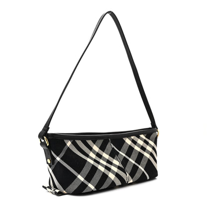 Burberry Essential Check Simple Baguette Black Calico 3 of 11