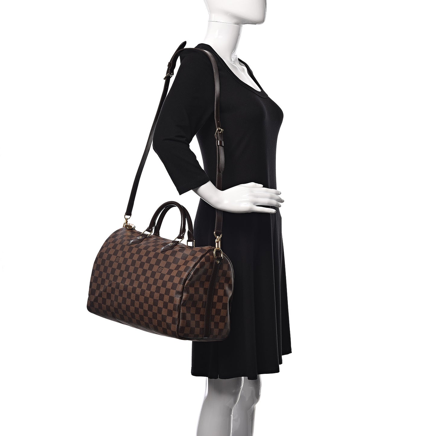 Damier Ebene Speedy Bandouliere 35
