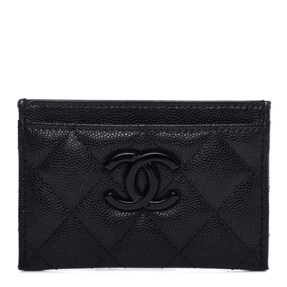 Chanel Caviar Quilted My Everything Card Holder Black 1 of 9