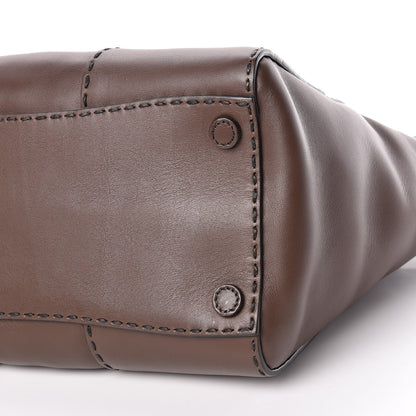 Prada City Calf Small Stitched Twin Pocket Tote Cacao 7 of 13