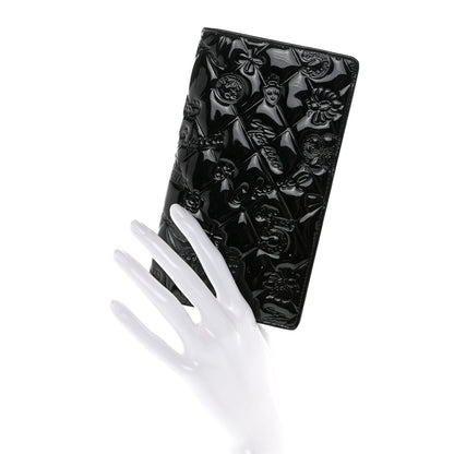 Chanel Patent Calfskin Lucky Symbols Yen Wallet Black 2 of 8