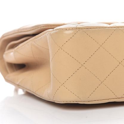 Chanel Lambskin Quilted Medium Double Flap Beige 8 of 12
