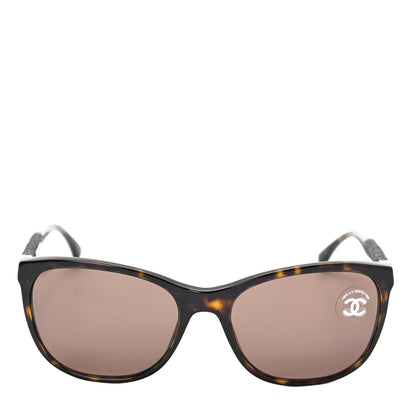 Chanel Acetate Denim CC Sunglasses 5185 Tortoise Blue 2 of 8