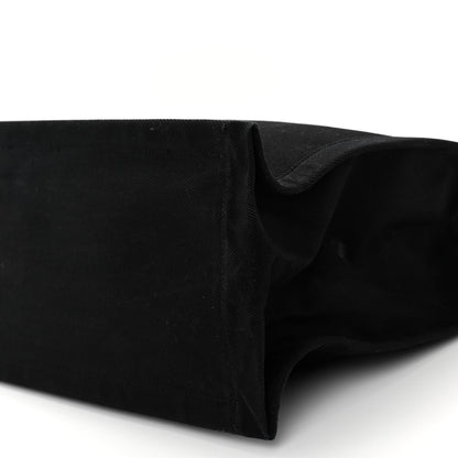 Saint Laurent Linen Calfskin Rive Gauche Tote Black 9 of 9