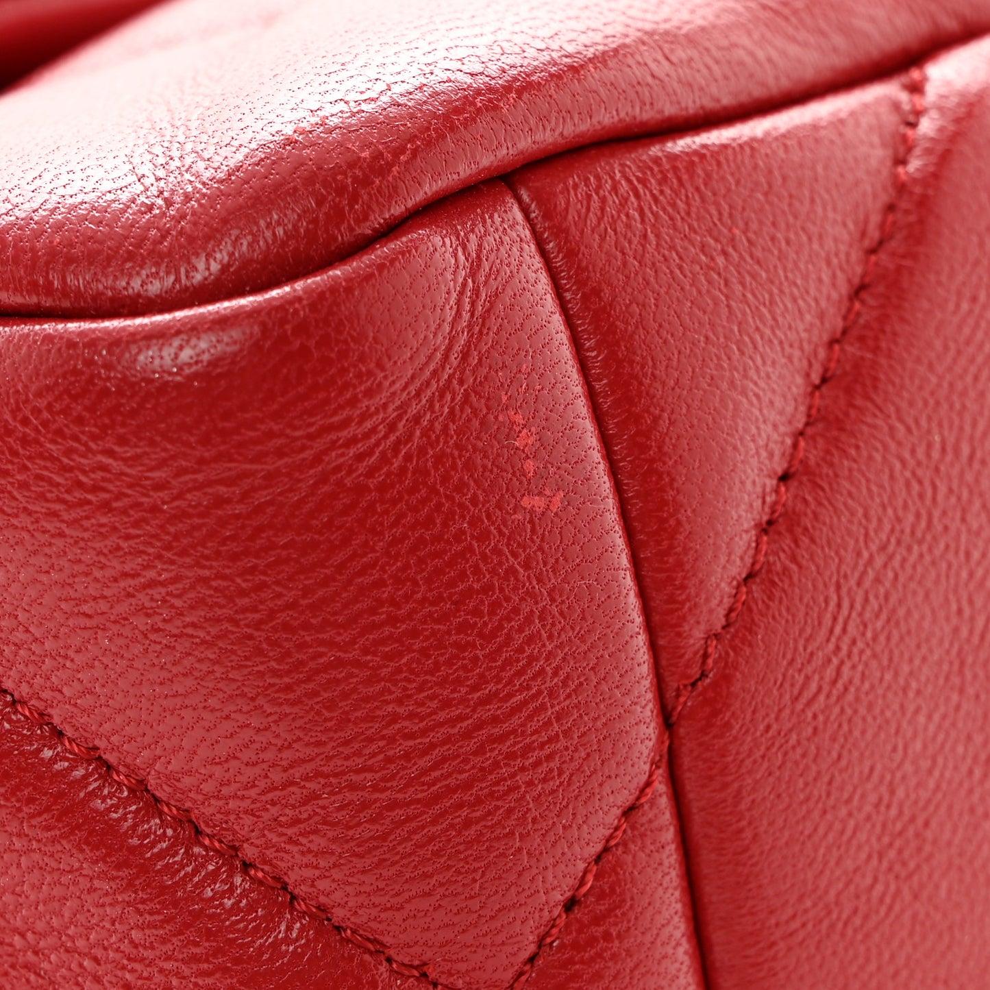 Goatskin Quilted Medium Chanel 19 Flap Red