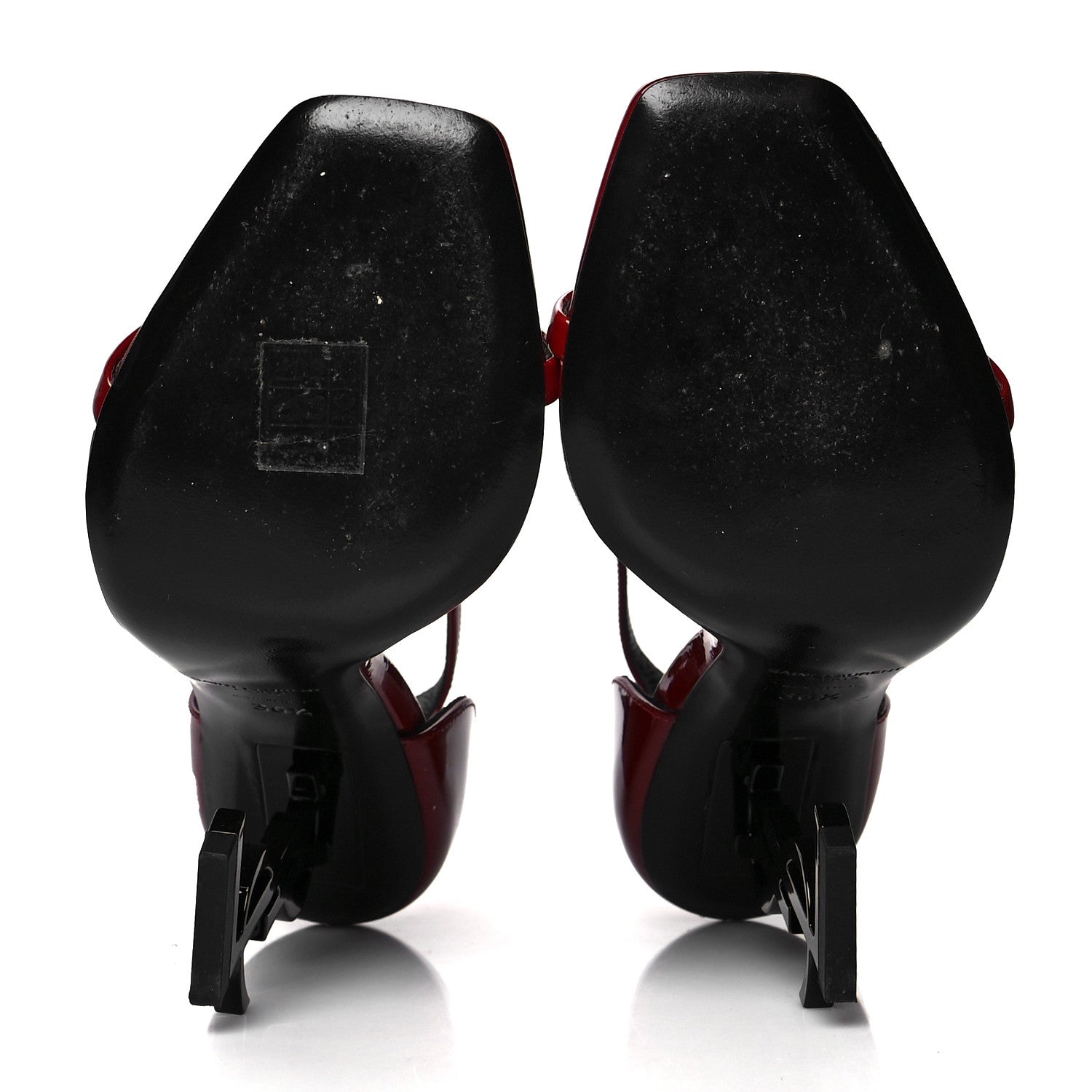 Saint Laurent Patent Opyum 110 Sandals 36.5 Hot Red 4 of 8