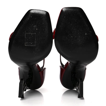 Saint Laurent Patent Opyum 110 Sandals 36.5 Hot Red 4 of 8