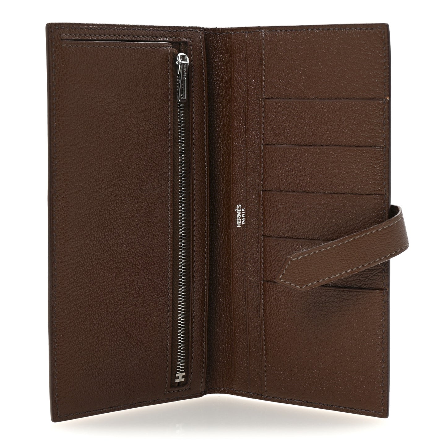 Chevre Mysore Bearn Gusset Wallet Havane