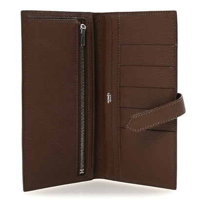 Hermes Chevre Mysore Bearn Gusset Wallet Havane 5 of 6