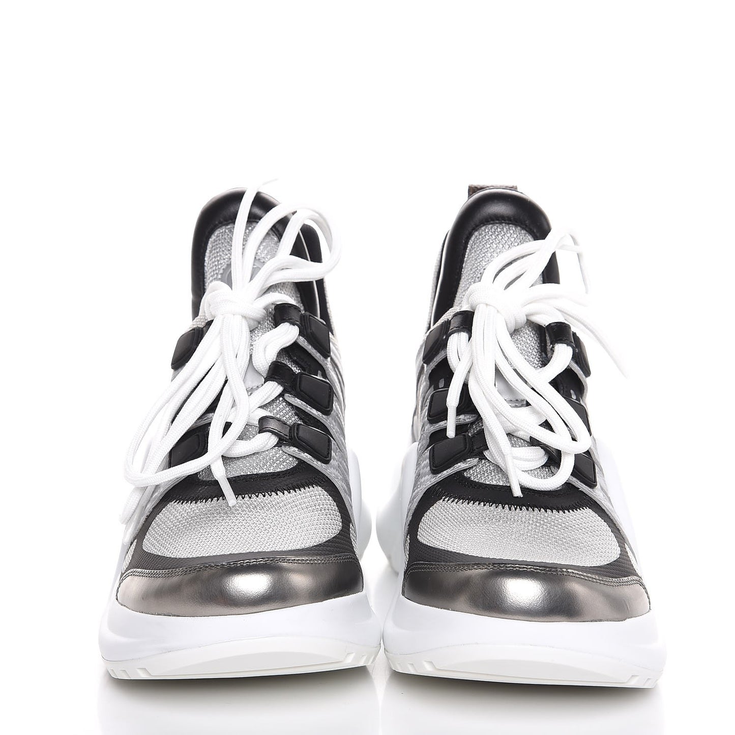 Calfskin Technical Nylon LV Archlight Sneaker 37 White