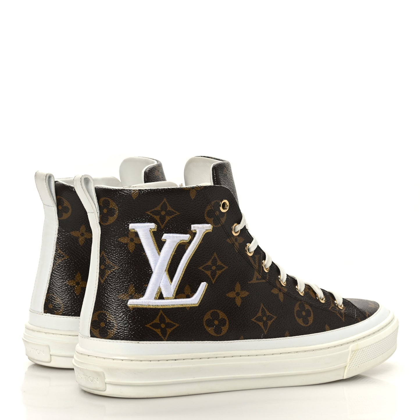 Patent Monogram Stellar Sneaker Boots 42