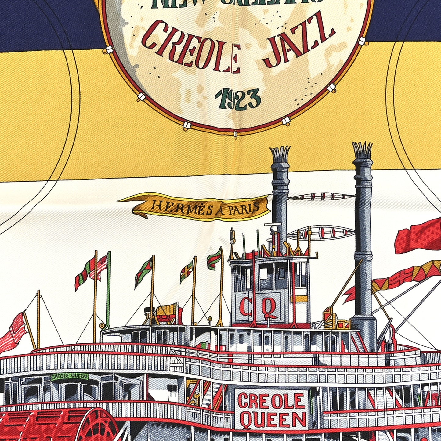 Silk New Orleans Creole Jazz Scarf 90