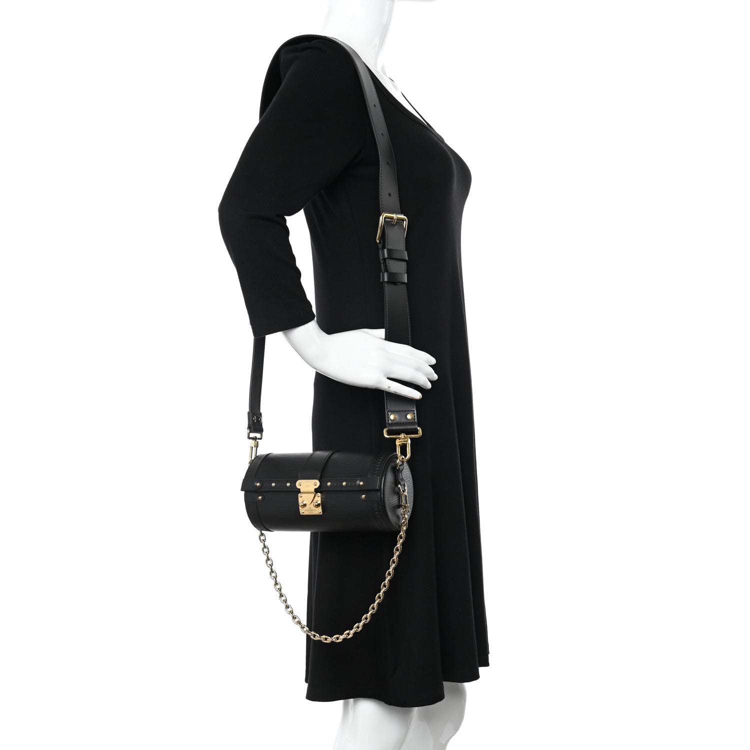 Louis Vuitton Epi Papillon Trunk Black 2 of 9
