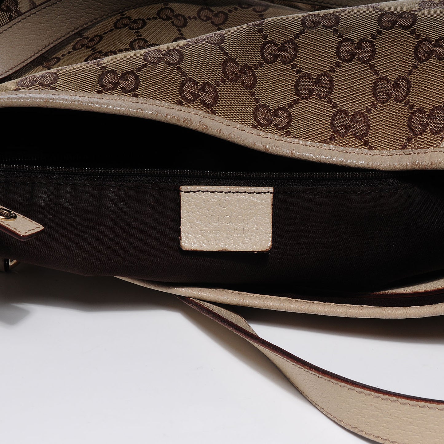 Monogram Medium Abbey Shoulder Bag Off White